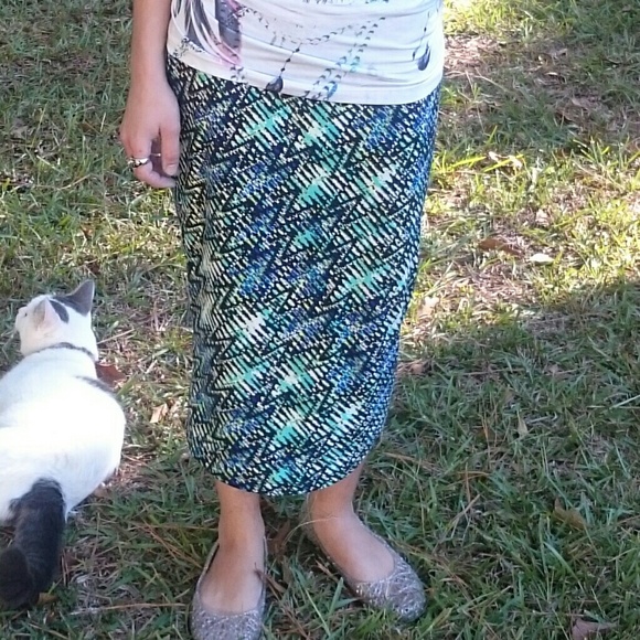 Zig・Zag Pencil Skirt - Picture 3 of 5